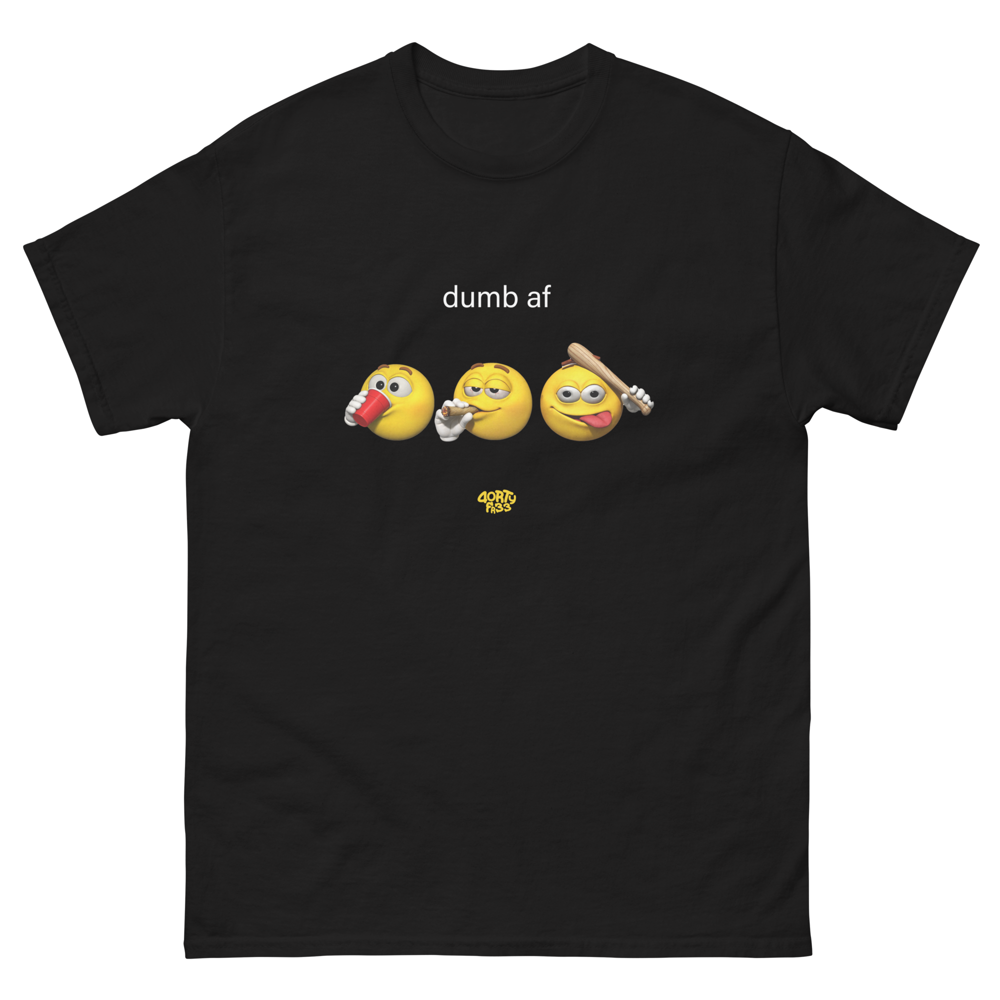 DUMB AF SMILEY BLACK